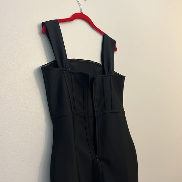 SIENA Stretch Bandage Knit Square Neckline Corset Bodice Bodycon Dress - Picture 8 of 16